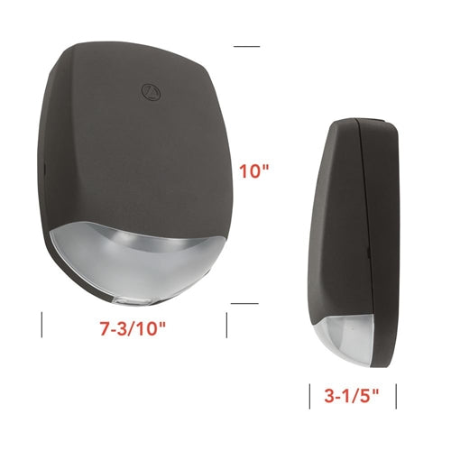 Lithonia AFB OELR DWHGXD WT Affinity Architectural Outdoor LED Emergency Light, Remote Fixture, Normally OFF, White Textured, Universal DC Voltage, Wide Throw Optics