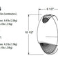 Lithonia AFO DB MVOLT N SD  2.8W AFFINITY Oval Emergency Light, Dark Bronze Textured, 120-277V, Nicad Battery, Self-Diagnostics Testing