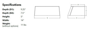 Lithonia ARC2 LED P5 40K MVOLT DDBXD Architecture LED Wall Light, 6500 Lumens, 4000K Color Temperature, 120-277V, Dark Bronze