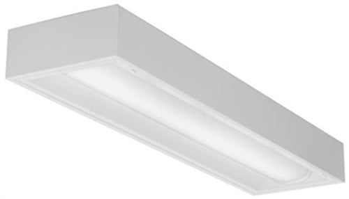 Lithonia BLTX4 30L ADP GZ10 LP840 1'x4' Surface Mount LED Light, 3000 Lumens, Curved Linear Prisms Diffuser, 0-10V Dims to 10%, 82 CRI, 4000K