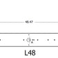 Lithonia CLX L48 5000LM SEF FDL MVOLT EZ1 35K 80CRI WH 48" Linear LED Striplight, 5000 Lumens, Standard Efficiency, Flat Diffuse Lens, 120-277V, Dimming to 1%, 3000K, 80 CRI, White Finish