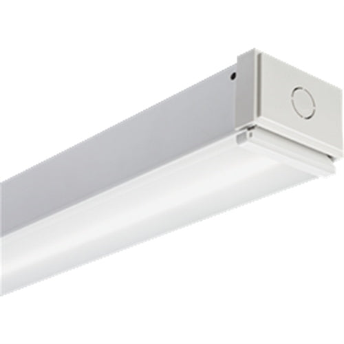 Lithonia CLX L48 5000LM SEF FDL MVOLT GZ10 40K 80CRI E10W SPD WH 48" Linear LED Striplight, 5000 Lumens, Standard Efficiency, Flat Diffuse Lens, 120-277V, 0-10V Dims to 10%, 4000K, 80 CRI, 10W Emergency Battery Pack, Surge Protection, White