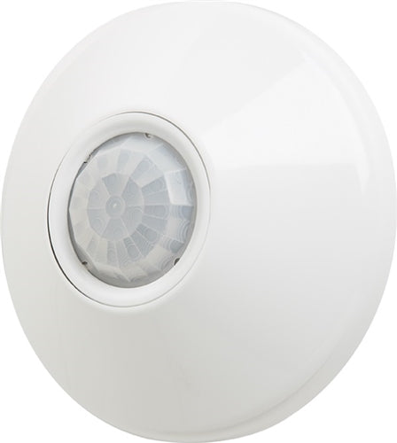 Lithonia CMR 9 Ceiling Mount Sensor, PIR Technology, Small Motion 360 Degrees, Single Relay, No Control, 120-277V
