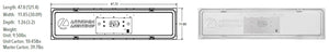 Lithonia CPANL 1X4 24/33/44LM 35K M4 1'x4' LED Flat Panel 2400/3300/4400 Lumens, 3500K Color Temperature, 120-277V