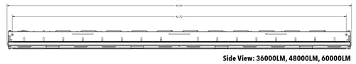 Lithonia CPHB 36000LM SEF GCL MD HVOLT GZ10 50K 80CRI DWH Compact Pro LED High Bay, 36000 Lumens, Standard Efficiency, Glare Control Lens, Medium Distribution, 347-480V, 0-10V Dimming Driver, 5000K, 80 CRI, Gloss White