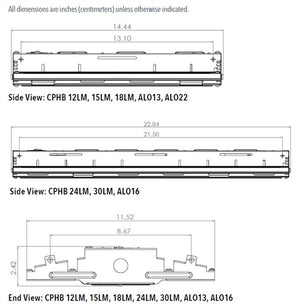 Lithonia CPHB 15000LM SEF GCL MD MVOLT GZ10 50K 80CRI E10WCP DWH Compact Pro LED High Bay, 15000 Lumens, Standard Efficiency, Glare Control Lens, Medium Distribution, 120-277V, 0-10V Dimming, 5000K, 80 CRI, 10W Emergency Battery Pack, Gloss White