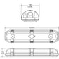 Lithonia DMW2 L24 3000LM AFL MD MVOLT GZ1 40K 80CRI 3651 Lumens 2ft LED Vapor Tight Fixture 27 Watts 4000K Frosted Lens IP65 IP66 Wet Location