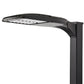 Lithonia DSX1 LED P6 40K 70CRI TFTM MVOLT EGSR WBA DNAXD LED Area Light, P6 Forward Optics, 4000K, Forward Throw Medium, 120-277V, External Glare Shield, Wall Bracket, Natural Aluminum