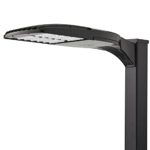 Lithonia DSX1 LED P6 40K 70CRI TFTM MVOLT EGSR WBA DNAXD LED Area Light, P6 Forward Optics, 4000K, Forward Throw Medium, 120-277V, External Glare Shield, Wall Bracket, Natural Aluminum