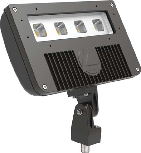 Lithonia DSXF2 LED P1 40K 70CRI HMF MVOLT THK DBLXD D-Series Size 2 LED Floodlight, P1 Performance Package, 4000K, 70 CRI, Horizontal Flood, 120-277V, Knuckle with 1/2 NPT Threaded Pipe, Black Finish