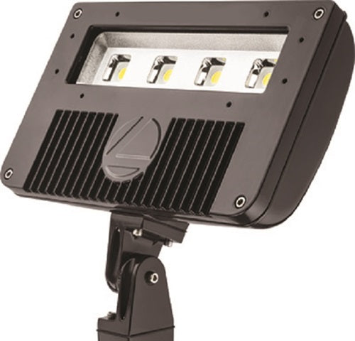 Lithonia DSXF2 LED P1 30K WFL 277 IS DBLXD 54W D-Series Size 2 LED Floodlight, P1 Performance Package, 3000K Color Temperature, Wide Flood Distribution, 277V, Integral Slipfitter, Black Finish