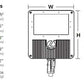 Lithonia DSXF3 LED 6 P2 50K NSP 277 IS DWHXD 183W D-Series Size 3 LED Floodlight, P2 Performance Package, Narrow Spot Distribution, 277V, Integral Slipfitter, White Finish