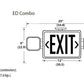 Lithonia ECR LED HO M6 LED Emergency Light Exit Sign Combo White Thermoplastic 2-Lamp Single Face Red Letters Battery Backup