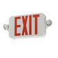 Lithonia ECRG HO RD Exit and Emergency Light Combo Unit, Red and Green Letter with Remote Capacity, Round Lamp Heads