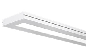 Lithonia EGRM4L LLP 4FT MSL4 90CRI 35K I700LMF 300LMF DARK ZT 120 SCT F2/24A C041 Lightedge Rectangular Indirect/Direct LED, Linear Longest Possible, 4 Feet Run Length, 4' Section, 90 CRI, 3500K, Indirect 700 Lumens, Direct 300 Lumens