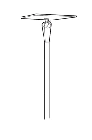 Lithonia ELA W US12 Universal Brushed Aluminum Stem Kit with White Aluminum Canopy