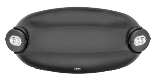 Lithonia ELM2L B M12 LED Emergency Light Black Thermoplastic 2 Adjustable Lamp Heads 2.4 Watts Battery Backup