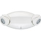 Lithonia ELM4L LED Emergency Light White Thermoplastic 2 Adjustable Lamp Heads 6.6 Watts Battery Backup