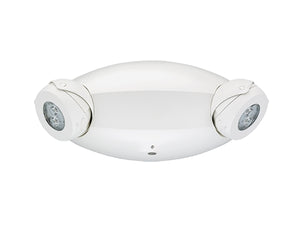 Lithonia ELM4L LED Emergency Light White Thermoplastic 2 Adjustable Lamp Heads 6.6 Watts Battery Backup