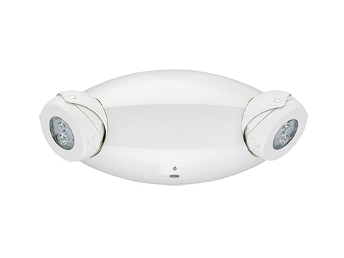Lithonia ELM4L LED Emergency Light White Thermoplastic 2 Adjustable Lamp Heads 6.6 Watts Battery Backup