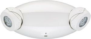 Lithonia ELM4L UVOLT LTP SDRT 6.6W LED Emergency Light 1100 Lumens, White Thermoplastic, 2 Adjustable Lamp Heads, 120-347 VAC, Self Diagnostics, Remote Test