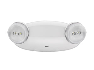 Lithonia ELMLT W LP06VS LTP EHO LED Emergency Light White Thermoplastic 2 Adjustable Lamp Heads 10.8 Watts Battery Backup