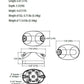 Lithonia ELMRE LP220L T M12 Quantum LED Thermoplastic Emergency Light, 110 lumen, 1.2 watt, Linear Pattern, Twin, Aimable
