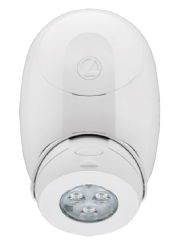 Lithonia ELMRE SP1100L SGL M12 Quantum LED Thermoplastic Emergency Light, 550 lumen, 5.3 watt, Spot Pattern, Single, Aimable