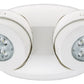 Lithonia ELMRE SP1100L T M12 Quantum LED Thermoplastic Emergency Light, 550 lumen, 5.3 watt, Spot Pattern, Twin, Aimable