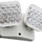 Lithonia ERE W T SQ LED Emergency Remote Lamp, Ivory White Housing, Twin Lampheads, Square Lamp Head