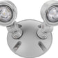 Lithonia ERE GY T WP RD LED Emergency Remote Lamp, Gray Housing Color, Twin Lampheads, Weather Proof, Round Lamp Head