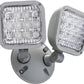 Lithonia ERE GY T WP SQ LED Emergency Remote Lamp, Gray Housing Color, Twin Lampheads, Weather Proof, Square Lamp Head