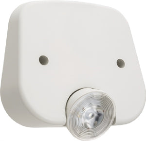 Lithonia ERE W SGL RD LED Emergency Remote Lamp, Ivory White Housing, Single Lamphead, Round Lamp Head