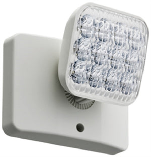 Lithonia ERE W SGL SQ LED Emergency Remote Lamp, Ivory White Housing, Single Lamphead, Square Lamp Head