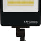 Lithonia ESXF2 ALO SWW2 KY DDB LED Floodlight, Adjustable 3500 Lumens, 5500 Lumens, 7500 Lumens Output, Switchable 3000K, 4000K, 5000K Color Temperature, Dusk-to-Dawn Operation PE, 120-277V, 80 CRI, Knuckle and Yoke Mounting Plate