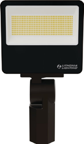 Lithonia ESXF3 ALO SWW2 YS DDB LED Floodlight, Adjustable 8500 Lumens, 10500 Lumens, 14000 Lumens Output, Switchable 3000K, 4000K, 5000K Color Temperature, Dusk-to-Dawn Operation PE, 120-277V, 80 CRI, Yoke and SlipFitter