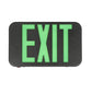 Lithonia EXG LED B EL M6 Emergency Exit LED Sign, Black Thermoplastic Housing, Nicad Battery Back-Up