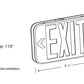 Lithonia EXR LED M6 LED Exit Sign White Thermoplastic Single Face Red Letters