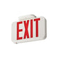 Lithonia EXR LED W EL SD M6 Emergency Exit LED Sign, Red Letters, White Thermoplastic Housing, Nicad Battery Back-Up, Self-Diagnostics