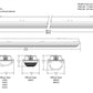 Lithonia FEM L48 3000LM IMAFL WD MVOLT GZ10 40K 90CRI STSL 18W 48" LED Low-Profile Enclosed and Gasketed Industrial Light, 3000 Lumens, Acrylic Linear Ribbed Frosted Lens, Wide Distribution, 120-277V, 0-10V Dimming, 4000K, 90CRI, Stainless steel latches