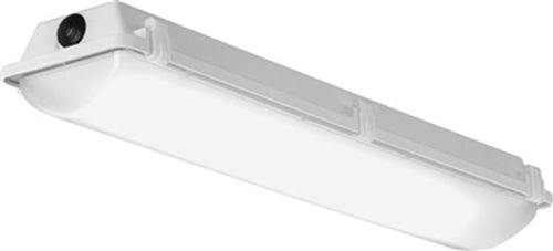 Lithonia FEM L48 4000LM LPPCL WD MVOLT GZ10 40K 80CRI SBOR10 48" LED Low-Profile Enclosed and Gasketed Industrial Light, 4000 Lumens, Polycarbonate Low Profile Clear Lens, Wide Distribution, 120-277V, 0-10V Dim, 4000K, Sensor