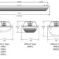 Lithonia FEM L24 2000LM LPAFL MD MVOLT GZ10 30K 80CRI 24' LED Low-Profile Enclosed and Gasketed Industrial Light, 2000 Lumens, Acrylic Low Profile Frosted Lens, Medium Distribution, 120-277V, 0-10V Dimming, 3000K, 80 CRI