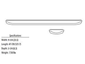 Lithonia FMLL 9 30840 35 Watts 3460 Lumens LED Indoor Ceiling Linear Flush Mount White Finish 4000K