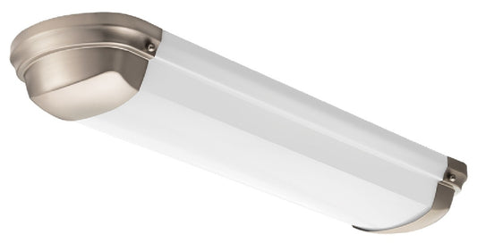 Lithonia FMLLBHL 24IN 30K 80CRI BN 25W 24" Linear LED Flush Mount, 3000K Color Temperature, 80 CRI, Brushed Nickel