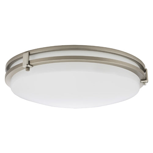 Lithonia FMSATL 13 14840 BN M4 16 Watts 980 Lumens LED Indoor Ceiling 13 inches Round Flush Mount Brushed Nickel 4000K