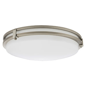 Lithonia FMSATL 16 20840 BN M4 23 Watts 1600 Lumens LED Indoor Ceiling 16 inches Round Flush Mount Brushed Nickel 4000K