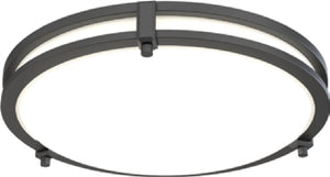 Lithonia FMSATL 13IN RD SWW5 90CRI 120 MB 13" LED Round Decorative Flush Mount, Selectable CCT 2700K/3000K/3500K/4000K/5000K,90 CRI, 120V, Matte Black