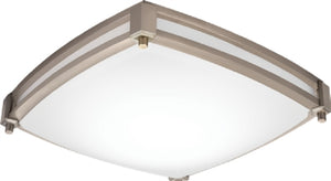 Lithonia FMSATL 13IN SQ SWW5 90CRI 120 BN 13" LED Square Decorative Flush Mount, Selectable CCT 2700K/3000K/3500K/4000K/5000K,90 CRI, 120V, Brushed Nickel