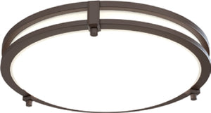 Lithonia FMSATL 16IN RD SWW5 90CRI 120 BZA 16" LED Round Decorative Flush Mount, Selectable CCT 2700K/3000K/3500K/4000K/5000K,90 CRI, 120V, Antique Bronze