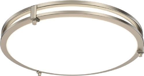 Lithonia FMSATL 16IN RD SWW5 90CRI 120 BN 16" LED Round Decorative Flush Mount, Selectable CCT 2700K/3000K/3500K/4000K/5000K,90 CRI, 120V, Brushed Nickel